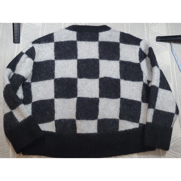 & Other Stories Stockholm Atelier Checkerboard Wool-Blend Sweater (Size Small) - Picture 10 of 10